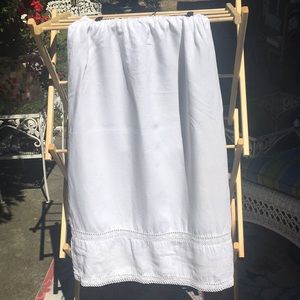 CPShades white linen maxi skirt sz L